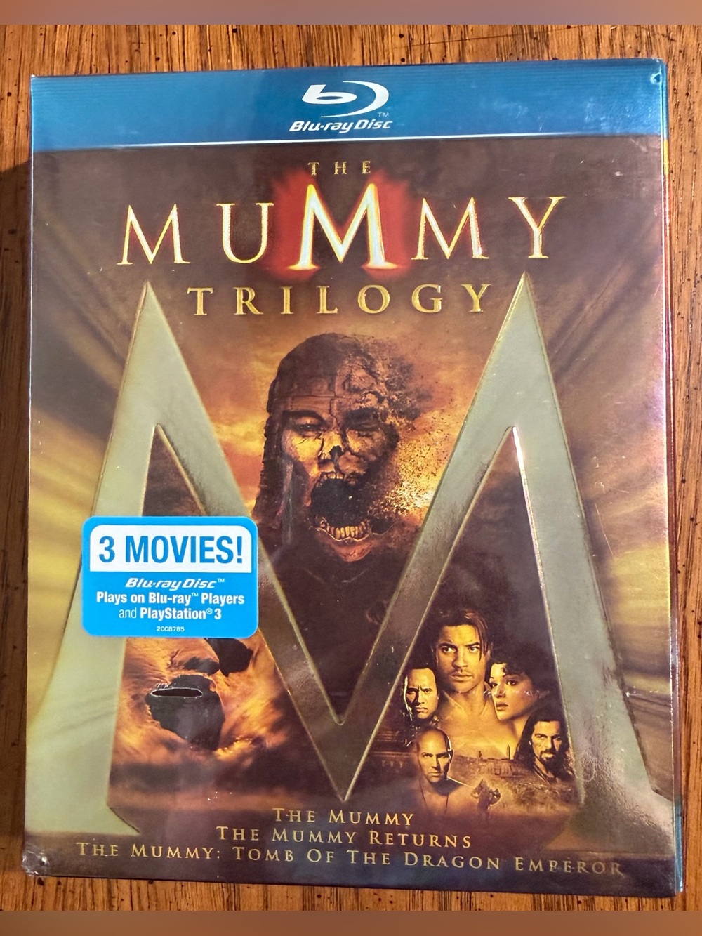 The Mummy Trilogy Blu-ray Disc - Brown Gold Artwork
